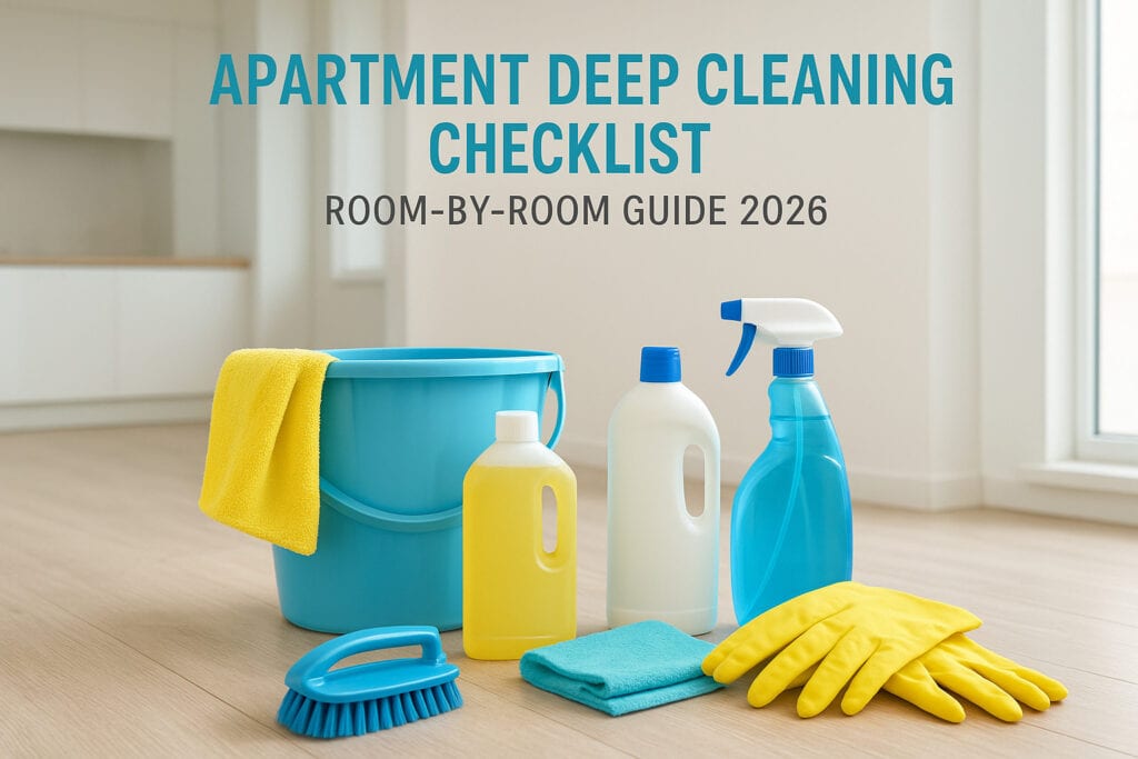 Apartment Deep Cleaning Checklist: Room-By-Room Guide 2026