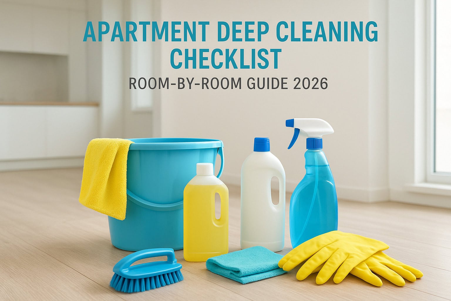 Apartment Deep Cleaning Checklist: Room-By-Room Guide 2026