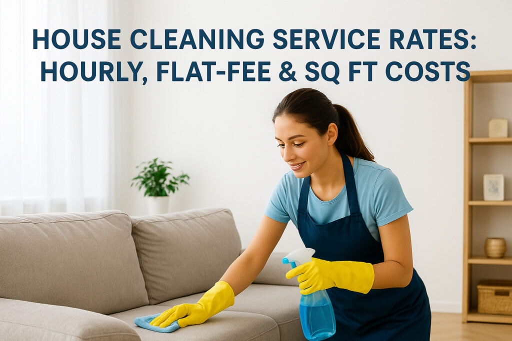 House Cleaning Service Rates: Hourly, Flat-Fee & Sq Ft Costs