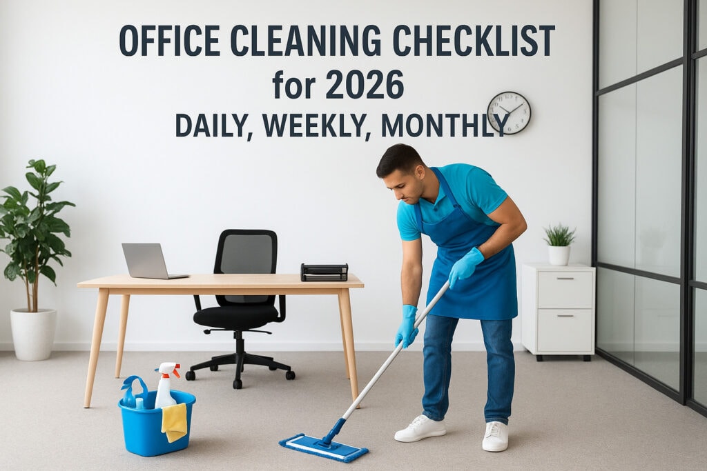 Office Cleaning Checklist for 2026: Daily, Weekly, Monthly