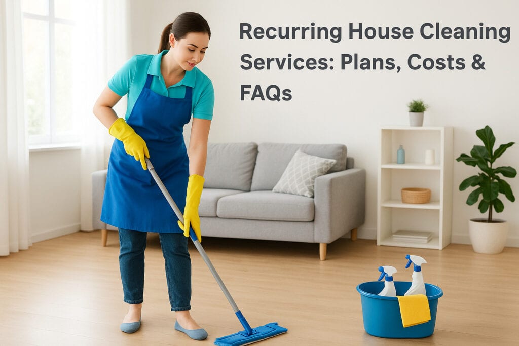 Recurring House Cleaning Services: Plans, Costs & FAQs