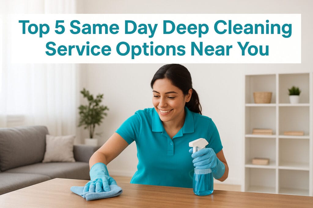 Top 5 Same Day Deep Cleaning Service Options Near You