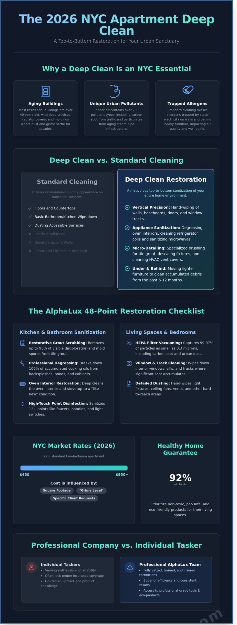 One Time Deep Clean Apartment NYC: The 2026 Luxury Standard