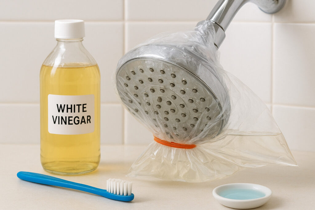 Without Removing It: How To Clean A Shower Head (Vinegar)