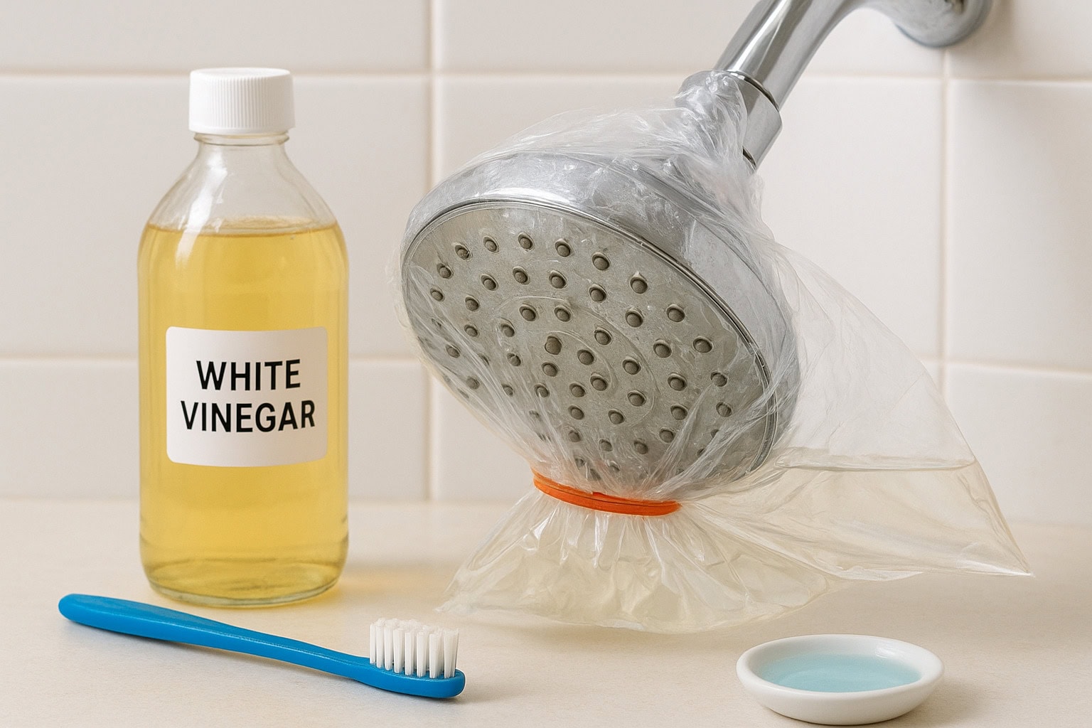 Without Removing It: How To Clean A Shower Head (Vinegar)