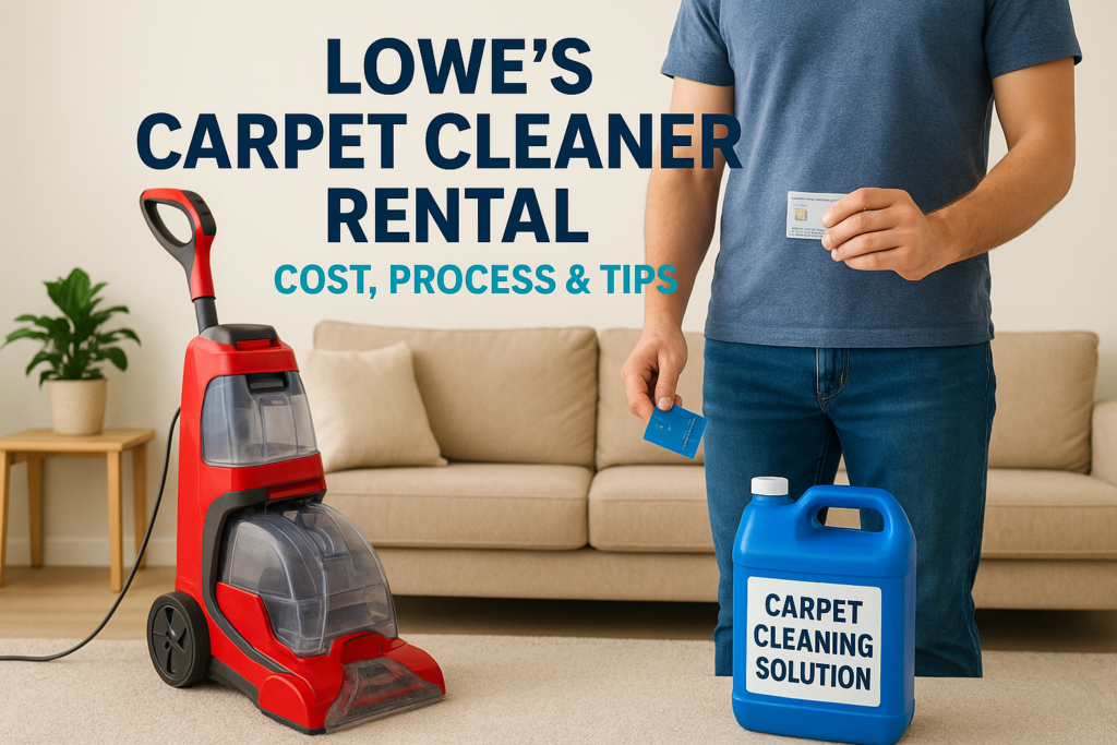 Lowe's Carpet Cleaner Rental: Cost, Process & Tips (2026)