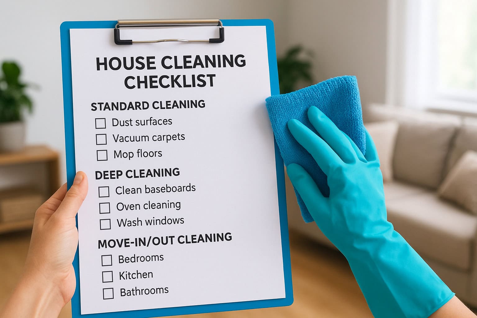What Does A House Cleaning Service Include? Full Checklist