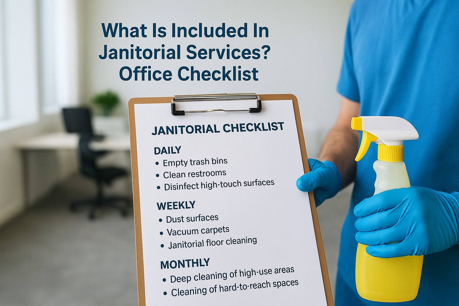 What Is Included In Janitorial Services? Office Checklist