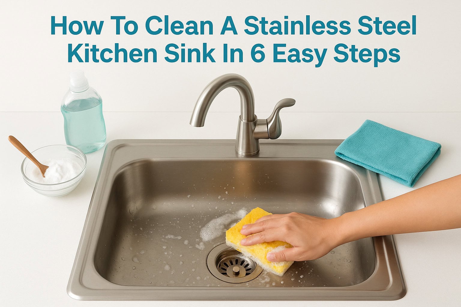 How To Clean A Stainless Steel Kitchen Sink In 6 Easy Steps
