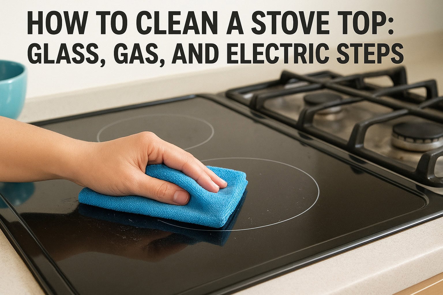 How To Clean A Stove Top: Glass, Gas, And Electric Steps