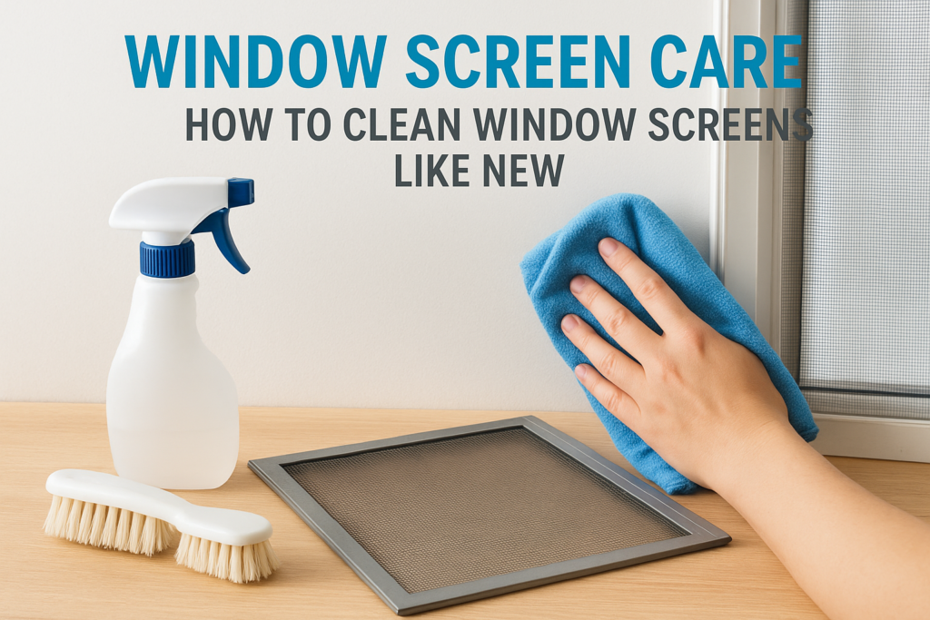 Window Screen Care: How To Clean Window Screens Like New