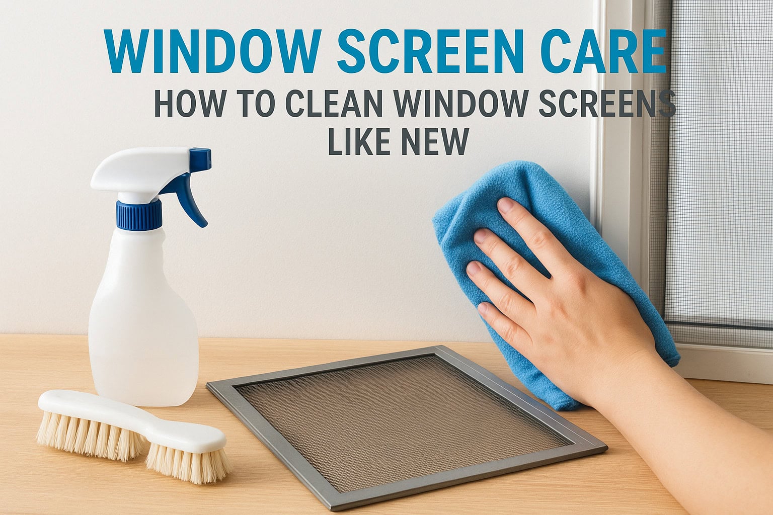 Window Screen Care: How To Clean Window Screens Like New