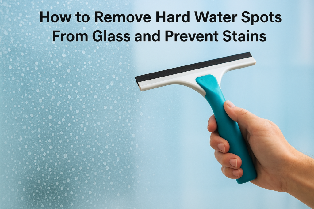 How to Remove Hard Water Spots From Glass and Prevent Stains