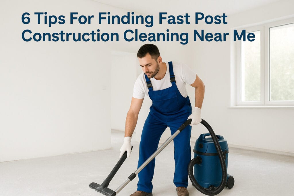 6 Tips For Finding Fast Post Construction Cleaning Near Me
