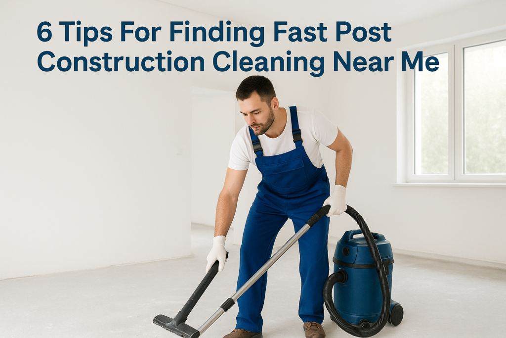 6 Tips For Finding Fast Post Construction Cleaning Near Me
