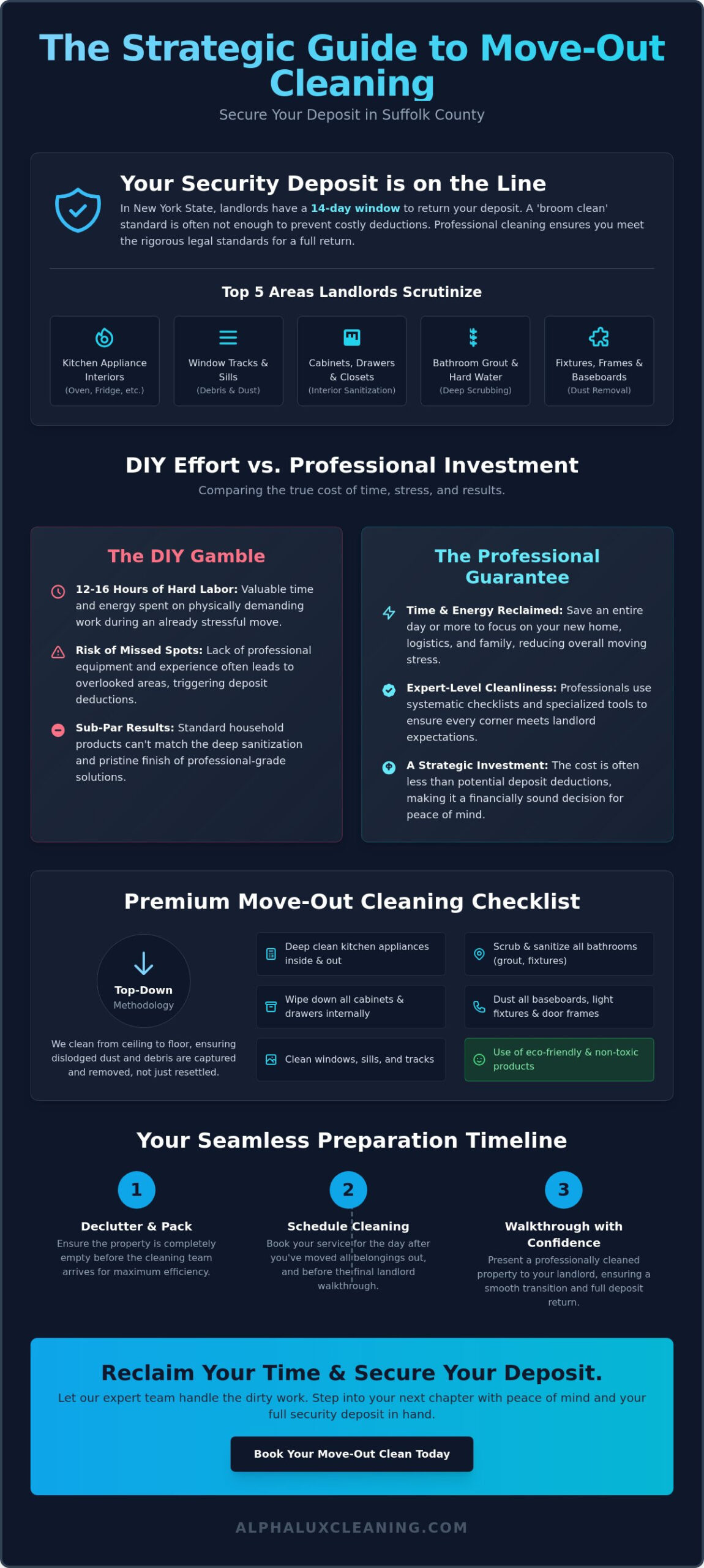 Move Out Cleaning Services in Suffolk County: Secure Your Deposit in 2026