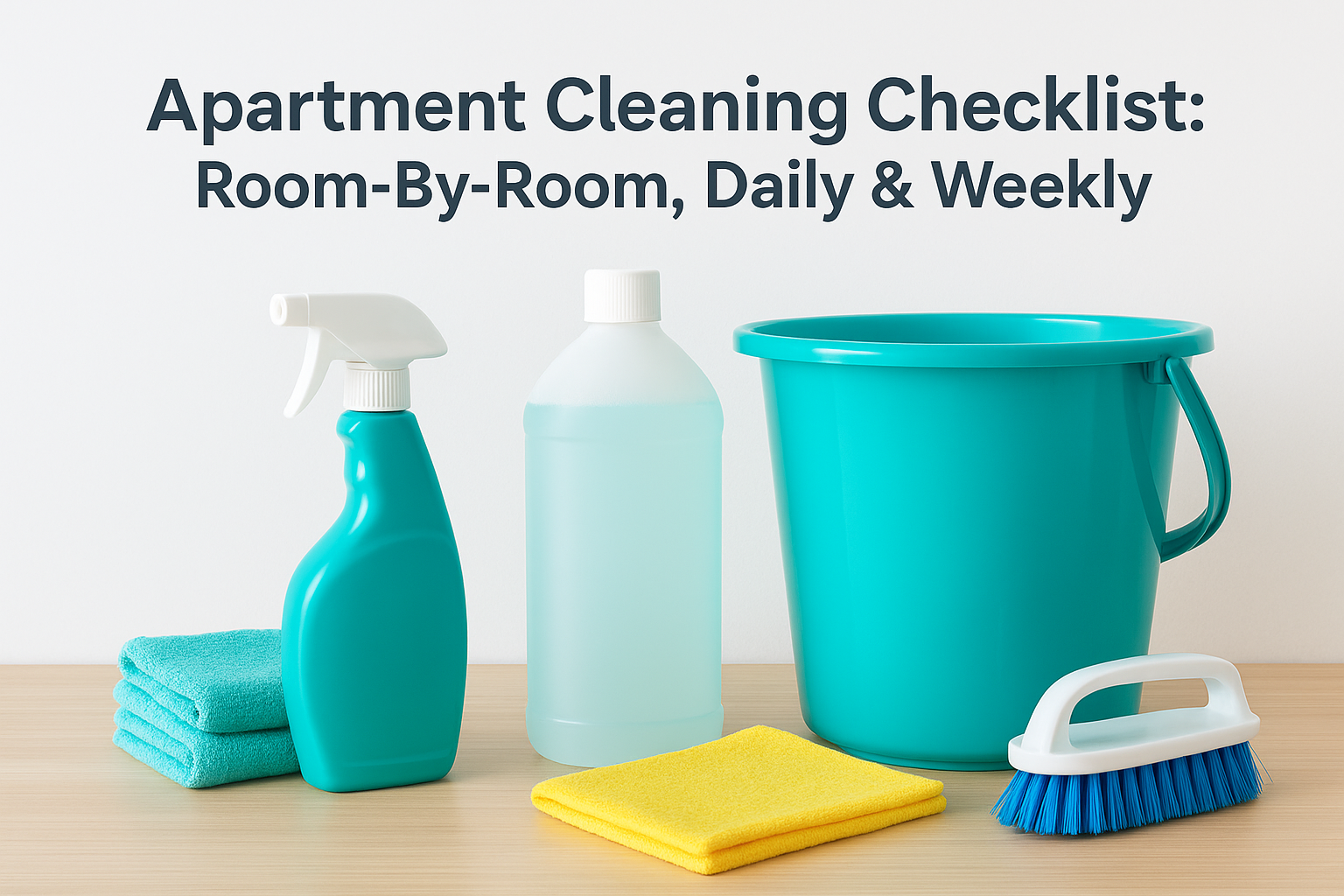 Apartment Cleaning Checklist: Room-By-Room, Daily & Weekly
