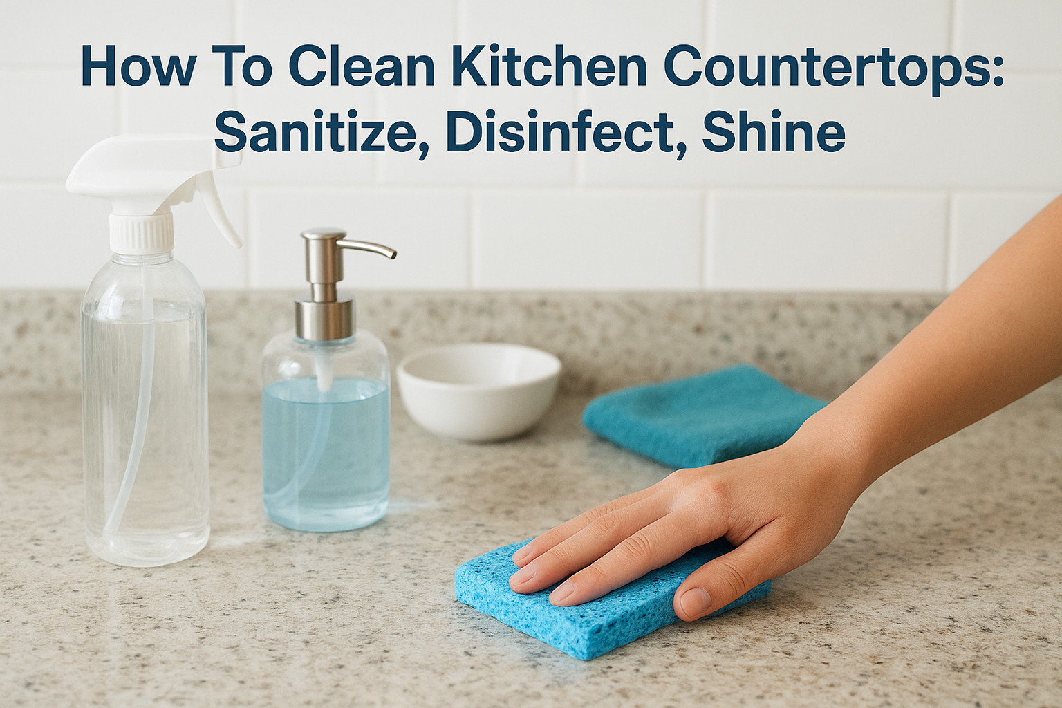 How To Clean Kitchen Countertops: Sanitize, Disinfect, Shine