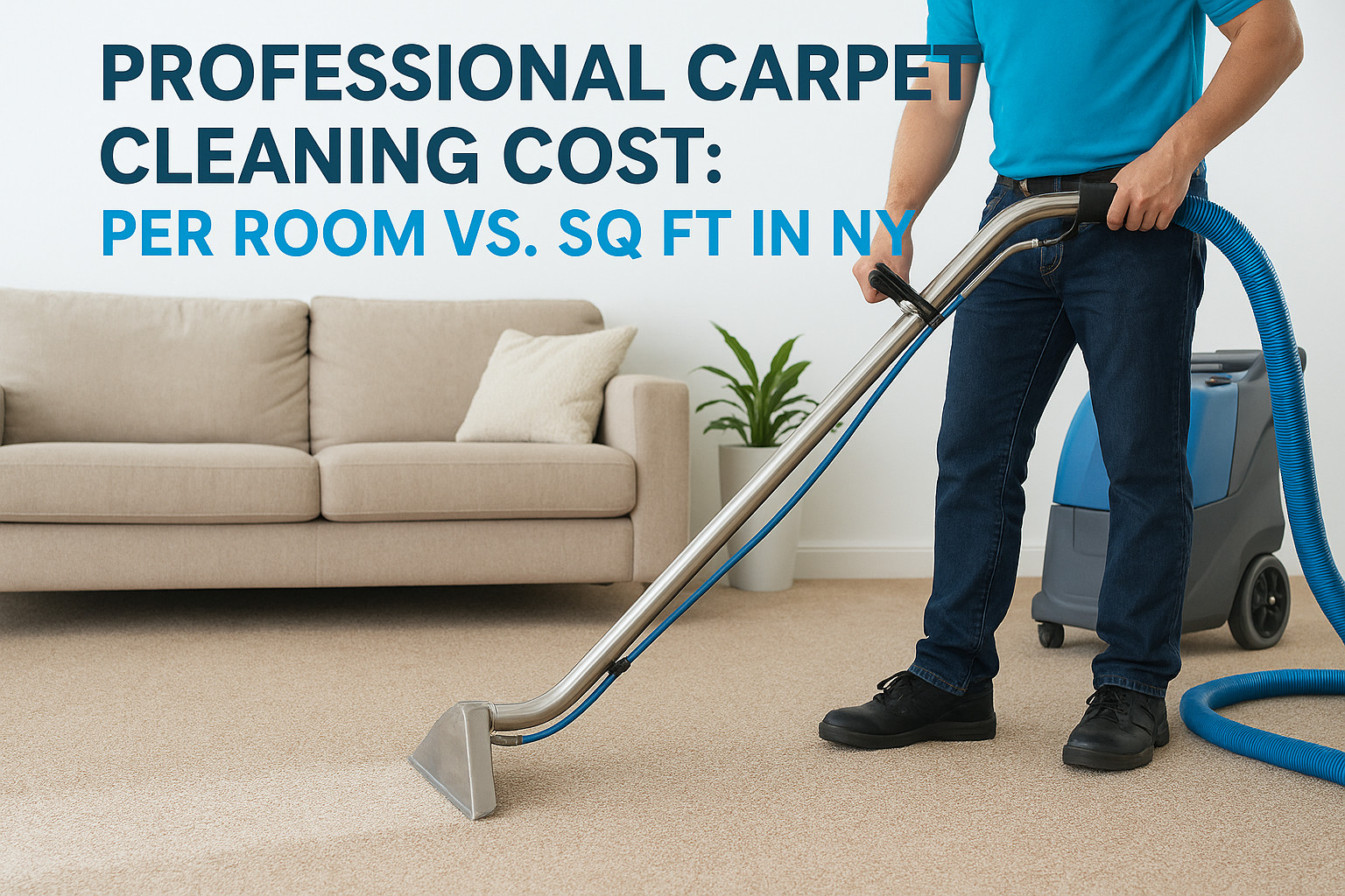 Professional Carpet Cleaning Cost: Per Room Vs. Sq Ft In NY