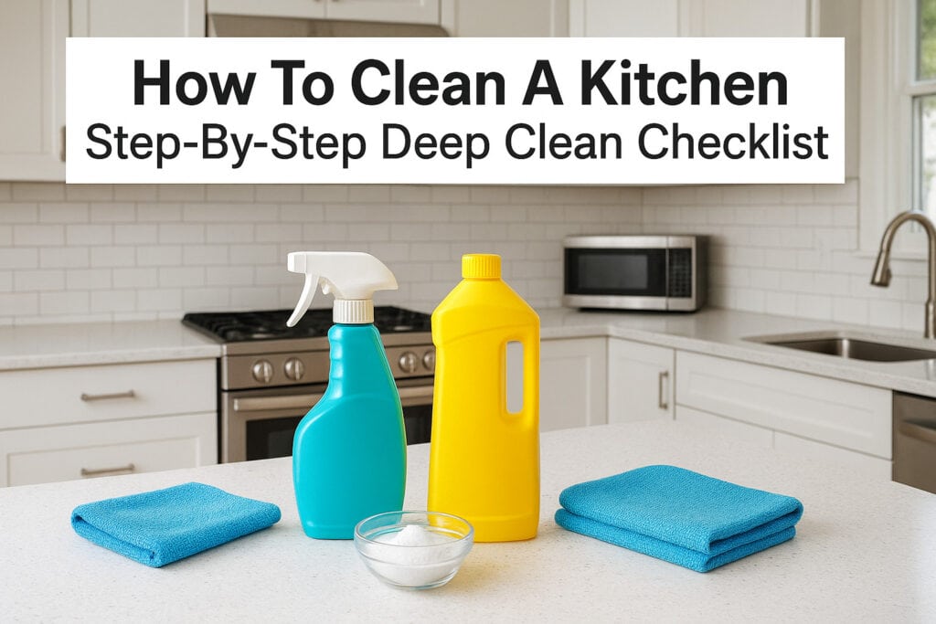 How To Clean A Kitchen: Step-By-Step Deep Clean Checklist