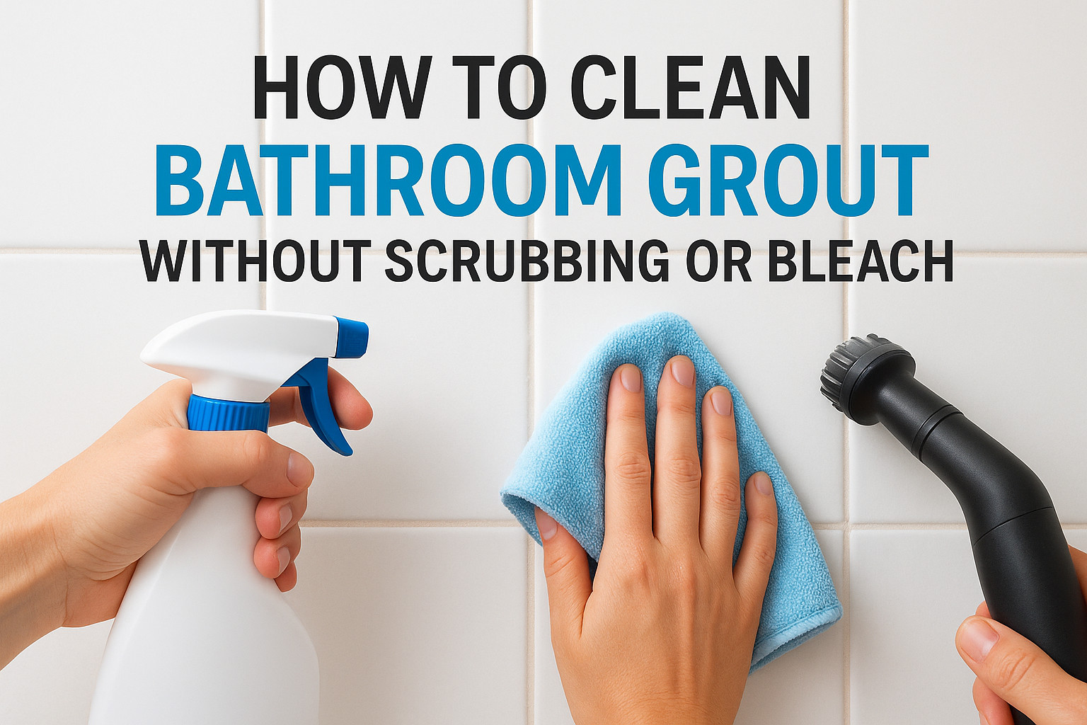How To Clean Bathroom Grout Without Scrubbing Or Bleach