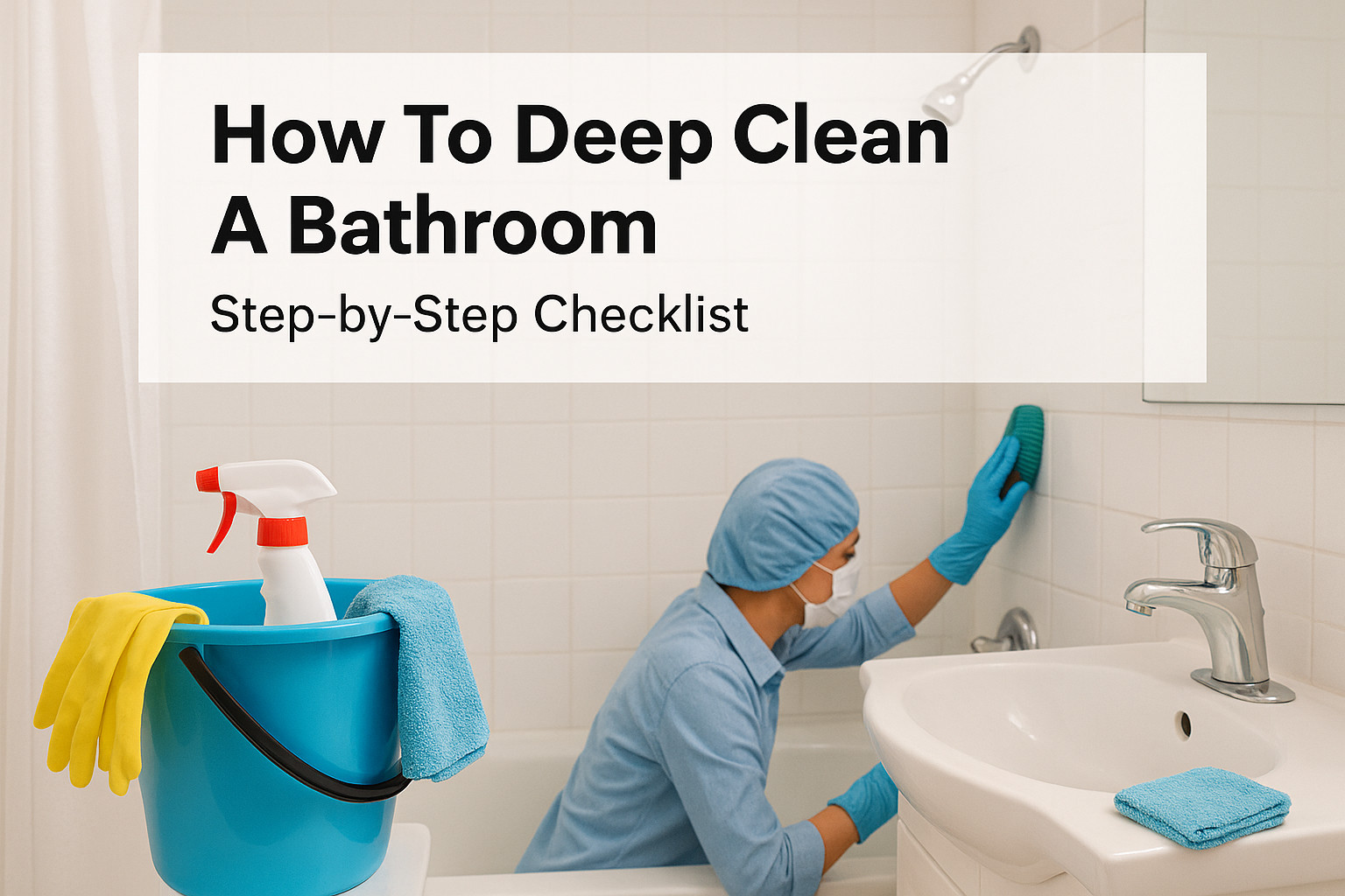 How To Deep Clean A Bathroom: Step-by-Step Checklist