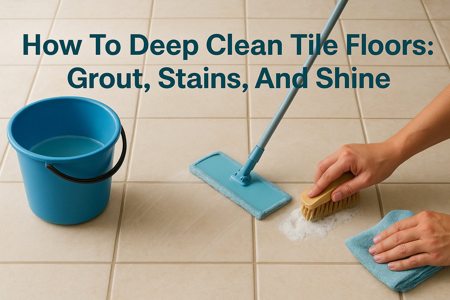 How To Deep Clean Tile Floors: Grout, Stains, And Shine