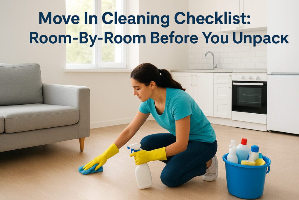 Move In Cleaning Checklist: Room-By-Room Before You Unpack