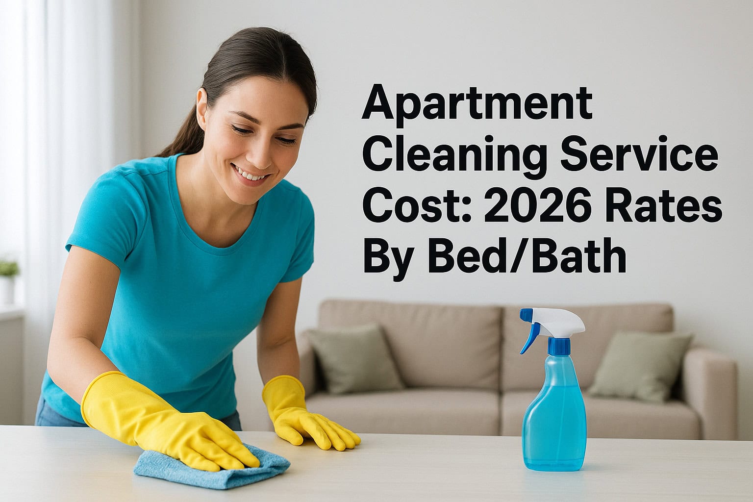 Apartment Cleaning Service Cost: 2026 Rates By Bed/Bath