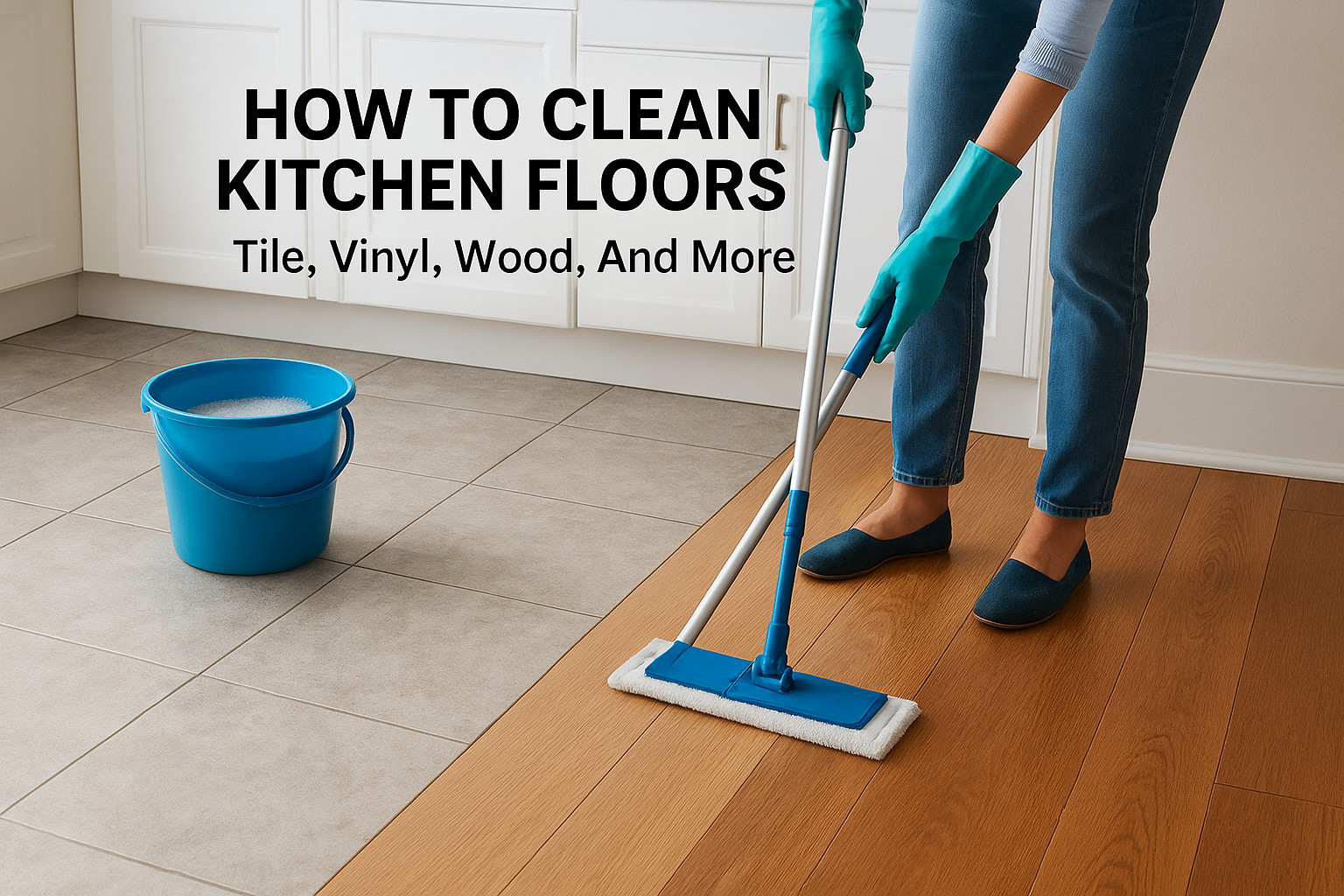 How To Clean Kitchen Floors: Tile, Vinyl, Wood, And More