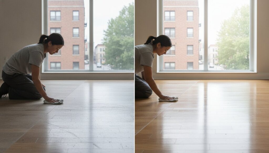 A deep cleaning service in Queens NY transforms dusty floors into shiny, spotless perfection.
